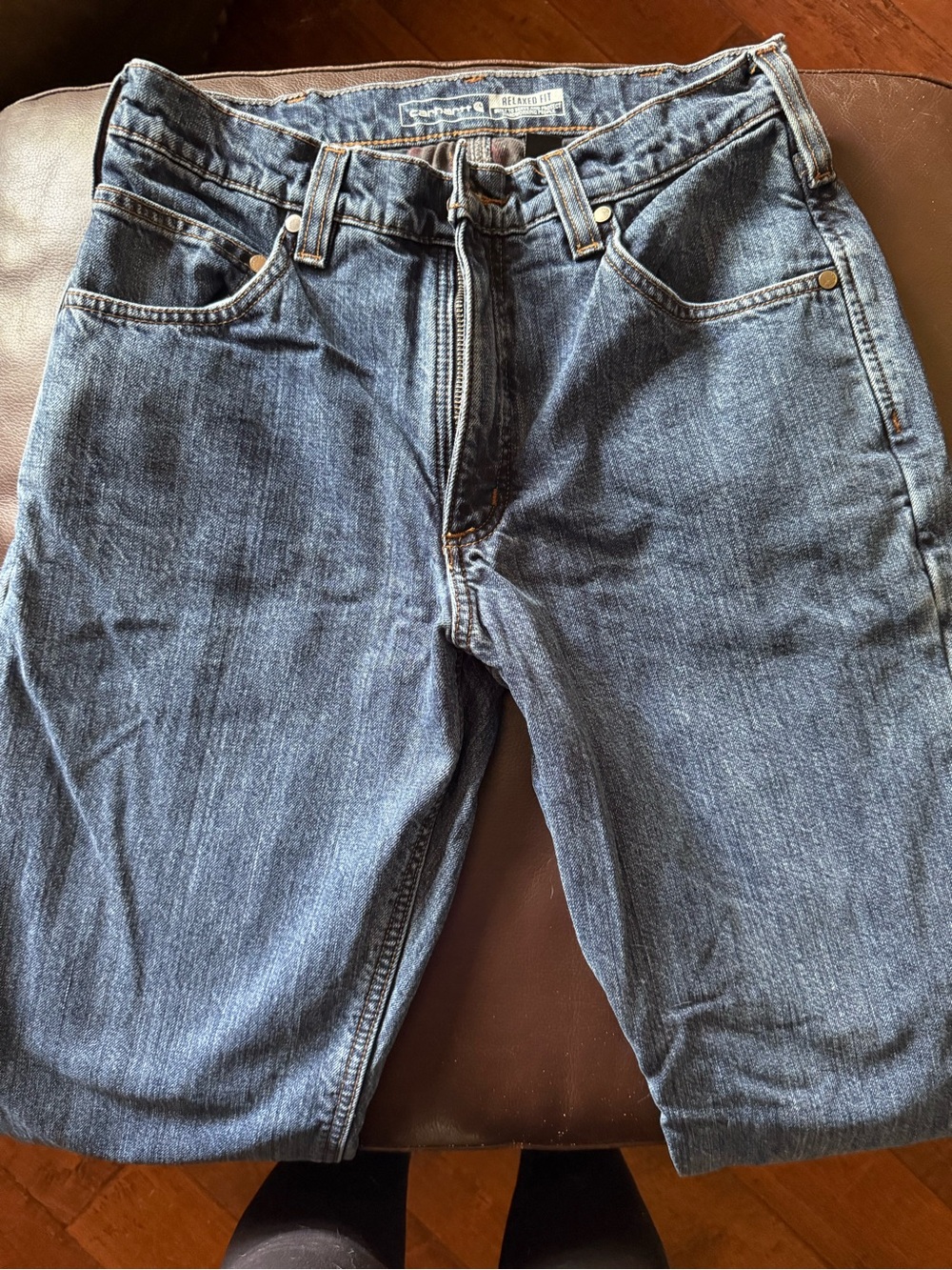 Carhartt Men's Relaxed Fit Denim Jeans in Dark Blue